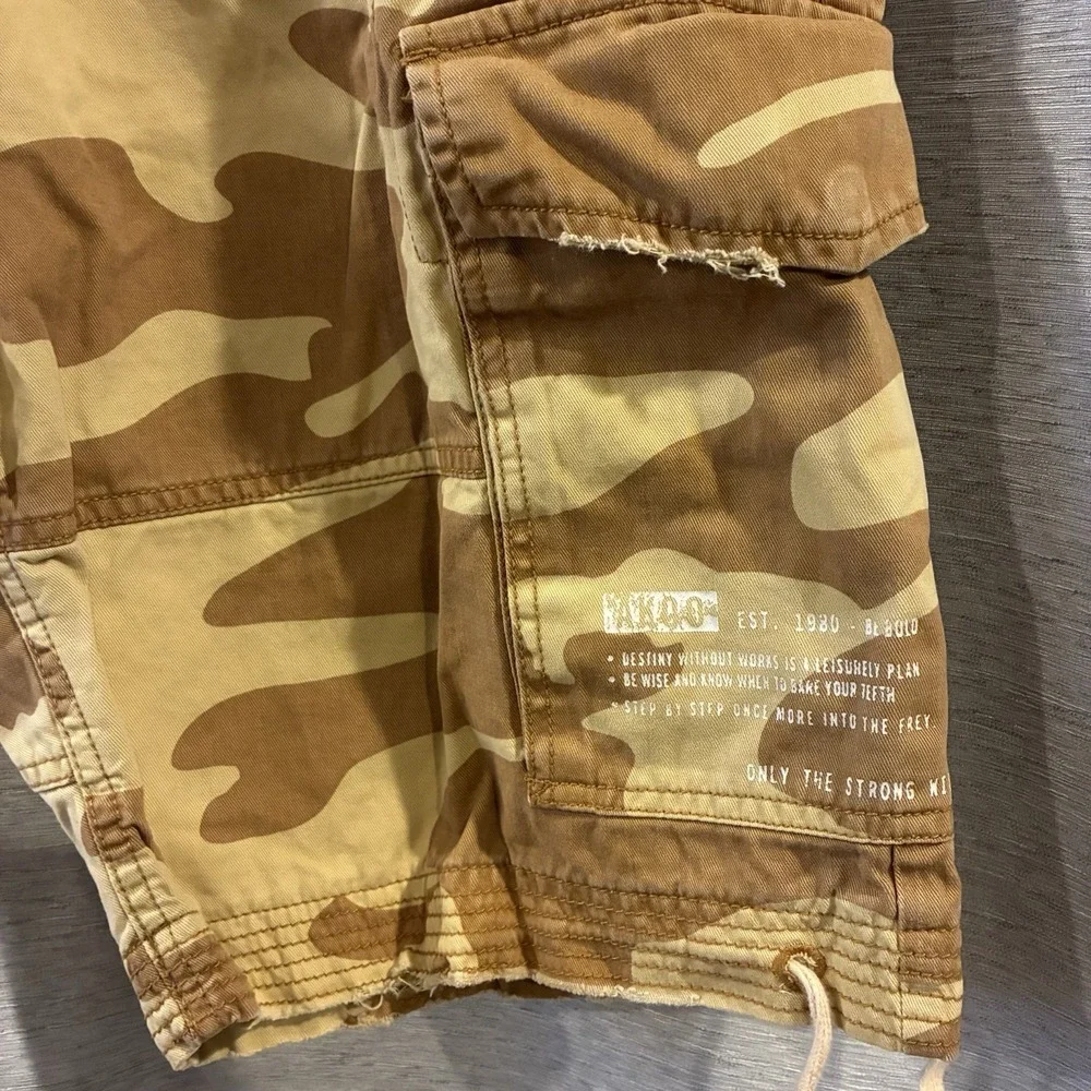 AKOO Shorts Mens 40 Cargo Camo Bottoms Hunt Club Cotton Casual Outdoor